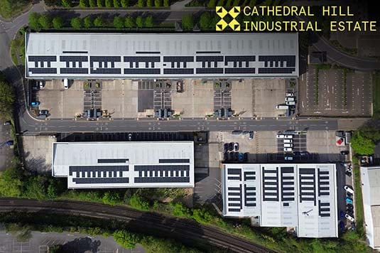 Cathedral Hill Industrial Estate Warehouse Solar Panel Installation - Spirit Energy