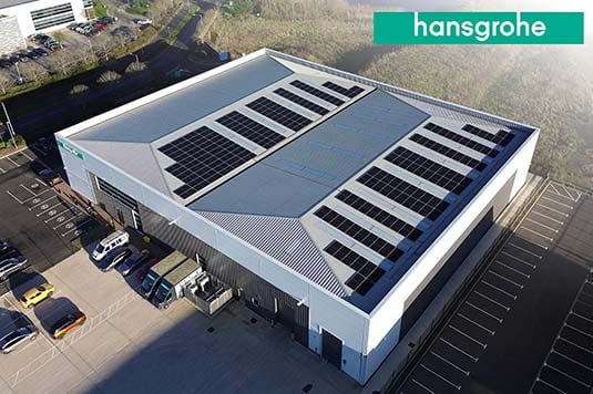 Hansgrohe Commercial Office Warehouse Solar Panel Installation - Spirit Energy