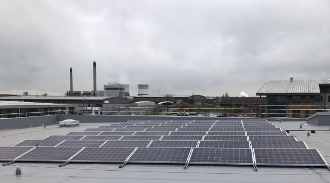 flat roof solar panels
