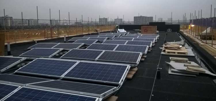 flat roof solar panels