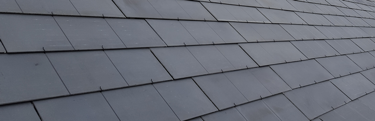 Solar PV Slate Tiles Close Up