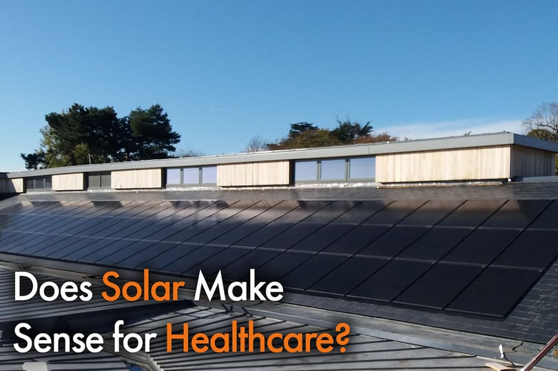 Solar Panels installed on healthcare facility 