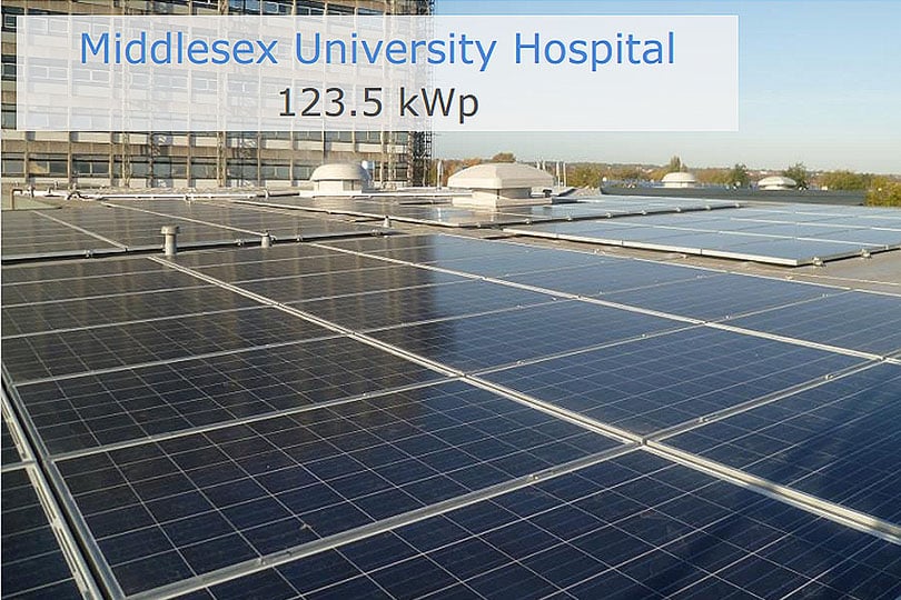 Hospital Solar Panel Installation