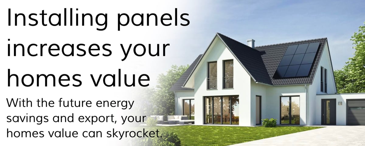 Installing panels increases your home's value